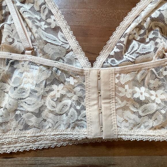 I.n.c. International Concepts Women's Lace Bralette Lingerie almond latte Small - Picture 5 of 5